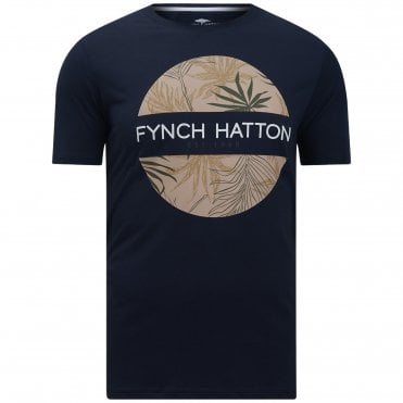 Fynch-Hatton T-shirt Μπλούζα Με Στάμπα Κανονική Γραμμή