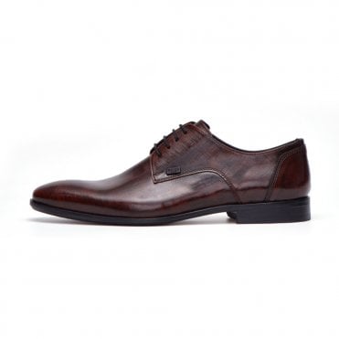 Boss Shoes Παπούτσι Δερμάτινο Αμπιγιέ Με Μικροσχέδιο
