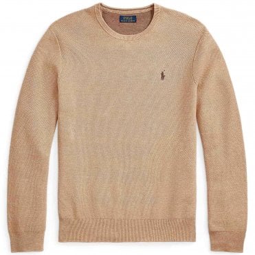 Ralph Lauren Πλεκτό Πικέ Πουλόβερ Κανονική Γραμμή