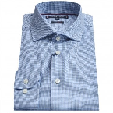 Tommy Hilfiger Πουκάμισο Flex Collar Καρό Στενή Γραμμή