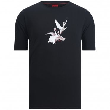 HUGO T-shirt Asil_LB x Les Benjamins Άνετη Γραμμή