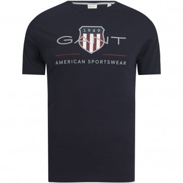 Gant T-shirt Με Στάμπα Οικόσημο Κανονική Γραμμή