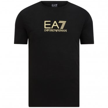 EA7 T-Shirt Gold Label Στενή Γραμμή