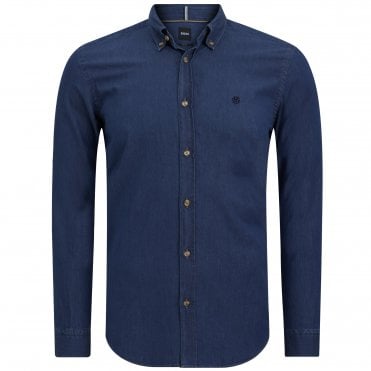 BOSS Πουκάμισο Denim H-Roan-BD-E-C1-253 Στενή Γραμμή