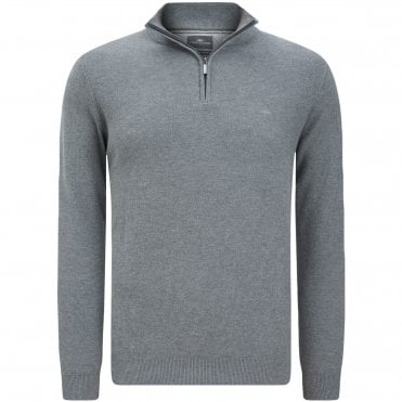 Fynch-Hatton Πουλόβερ Half-Zip Κανονική Γραμμή