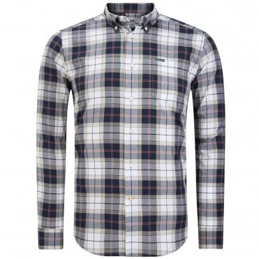 Barbour Πουκάμισο Twill Καρό Wetherham Κανονική Γραμμή
