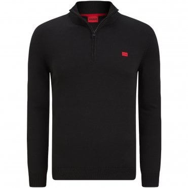 HUGO Πλεκτό Πουλόβερ Half Zip San Quintus-C Κανονική Γραμμή