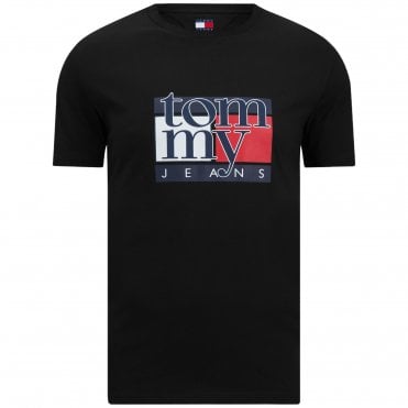 Tommy Hilfiger TJM T-shirt Μπλούζα Rwb Flag Στενή Γραμμή