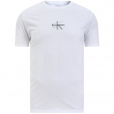 Calvin Klein T-Shirt Μπλούζα SS Micro Monologo Κανονική Γραμμή