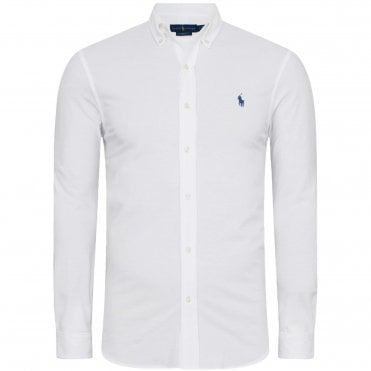 Ralph Lauren Πουκάμισο Featherweight Πικέ Άνετη Γραμμή
