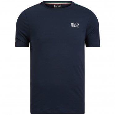 ΕΑ7 T-Shirt Μπλούζα Capsule Italia Team Κανονική Γραμμή