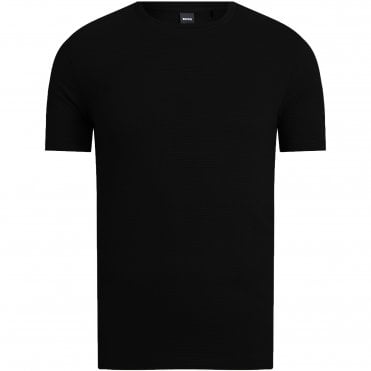 BOSS T-shirt Tiburt 240 Bubble-Jacquard Κανονική Γραμμή