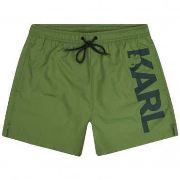 Karl Lagerfeld Μαγιό Logo Short Κανονική Γραμμή