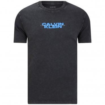 Calvin Klein T-shirt Μπλούζα Washed Spine Κανονική Γραμμή