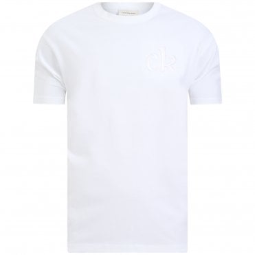 Calvin Klein T-shirt Μπλούζα Trvl Gra Άνετη Γραμμή
