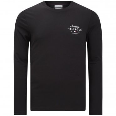 Tommy Hilfiger T-shirt Μπλούζα Script Stack Κανονική Γραμμή