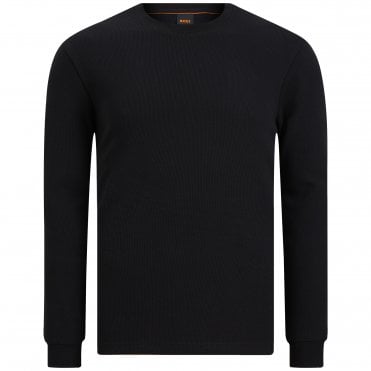BOSS T-shirt We_Tempest Waffle Κανονική Γραμμή