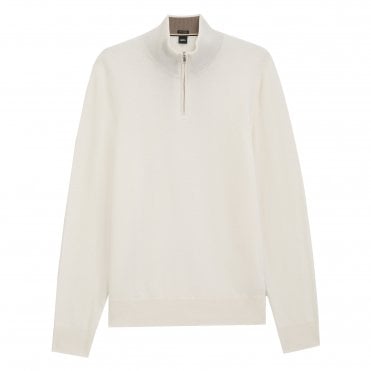 BOSS Πλεκτό Πουλόβερ Half Zip H-Hemarlo Κανονική Γραμμή