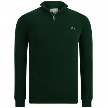 Lacoste Πλεκτό Πουλόβερ Half Zipped Κανονική Γραμμή