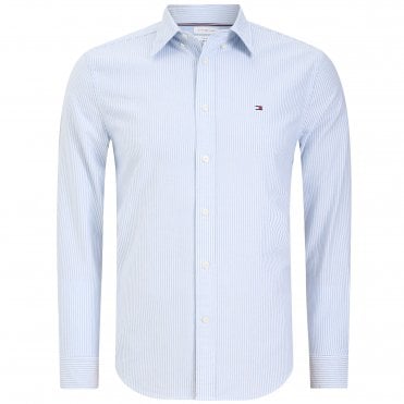 Tommy Hilfiger Πουκάμισο Ριγέ Heritage Oxford Κανονική Γραμμή