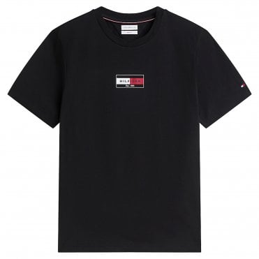 Tommy Hilfiger T-shirt Μπλούζα Brand Love Small Flag Κανονική Γραμμή