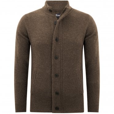 Barbour Ζακέτα Μάλλινη Patch Zip Thru Κανονική Γραμμή