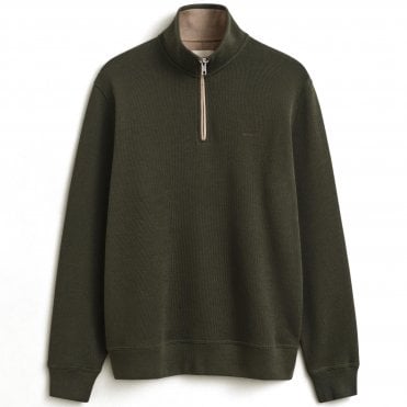 Gant Φούτερ Half-Zip Sacker Rib Κανονική Γραμμή