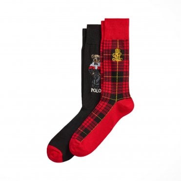 Ralph Lauren Bear Polo Κάλτσες || 2Pack