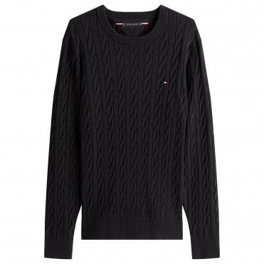 Tommy Hilfiger Πλεκτό Πουλόβερ Classic Cable Κανονική Γραμμή