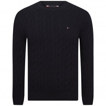 Tommy Hilfiger Πλεκτό Πουλόβερ Classic Cable Κανονική Γραμμή