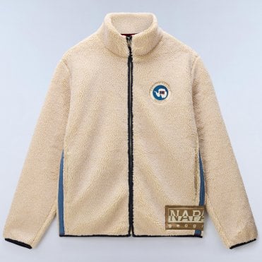 Napapijri Ζακέτα Fleece T-Archive FZ Putty Κανονική Γραμμή