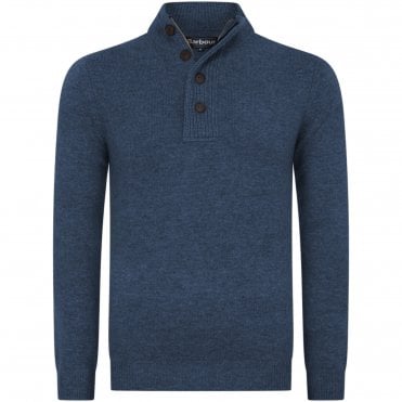 Barbour Πλεκτό Half Zip Sid Κανονική Γραμμή