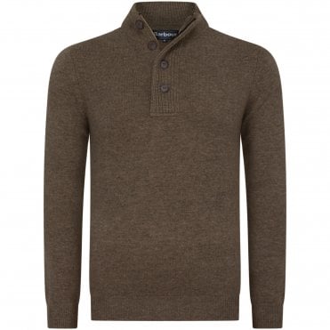 Barbour Πλεκτό Half Zip Sid Κανονική Γραμμή