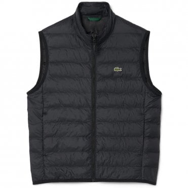 Lacoste Αμάνικο Μπουφάν Καπιτονέ Κανονική Γραμμή