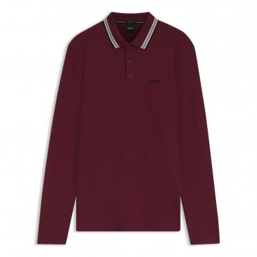 BOSS Polo Μπλούζα Plisy Κανονική Γραμμή