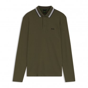 BOSS Polo Μπλούζα Plisy Κανονική Γραμμή