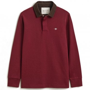 Gant Polo Μπλούζα Cord Collar Rugger Κανονική Γραμμή
