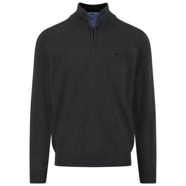 Fynch-Hatton Πουλόβερ Half-Zip Κανονική Γραμμή