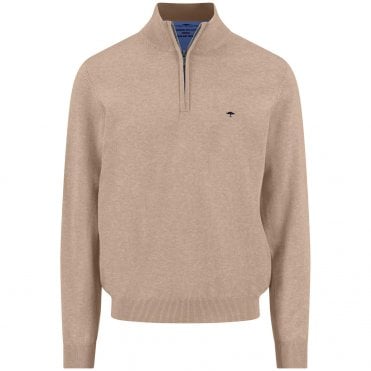 Fynch-Hatton Πουλόβερ Half-Zip Κανονική Γραμμή