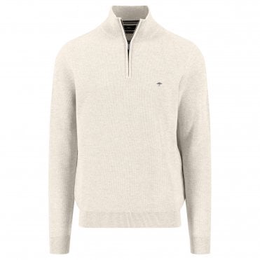 Fynch-Hatton Πουλόβερ Half-Zip Κανονική Γραμμή
