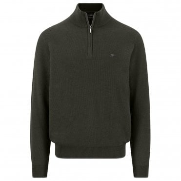 Fynch-Hatton Πουλόβερ Half-Zip Κανονική Γραμμή