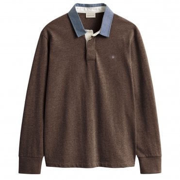 Gant Polo Μπλούζα Heavy Rugger Κανονική Γραμμή