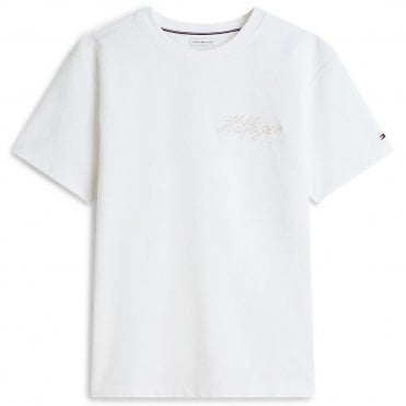 Tommy Hilfiger T-shirt Μπλούζα Nautical Rope Graphic Άνετη Γραμμή