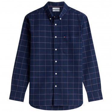 Tommy Hilfiger Πουκάμισο Heritage Oxford Καρό Κανονική Γραμμή