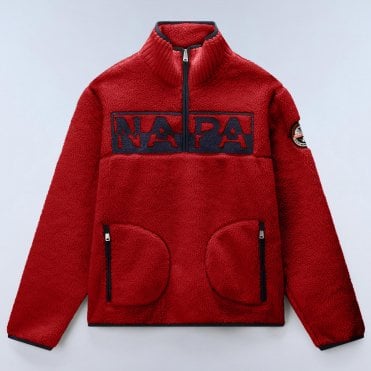 Napapijri Φούτερ Half-Zip Fleece Hz Putty Κανονική Γραμμή
