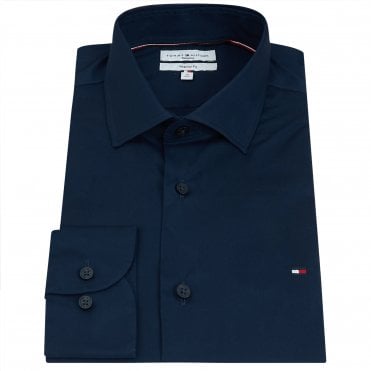 Tommy Hilfiger Πουκάμισο Non Iron Solid Κανονική Γραμμή