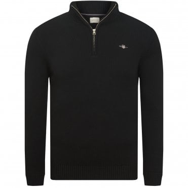 Gant Πλεκτό Half Zip Πουλόβερ Κανονική Γραμμή