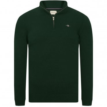Gant Πλεκτό Half Zip Πουλόβερ Κανονική Γραμμή