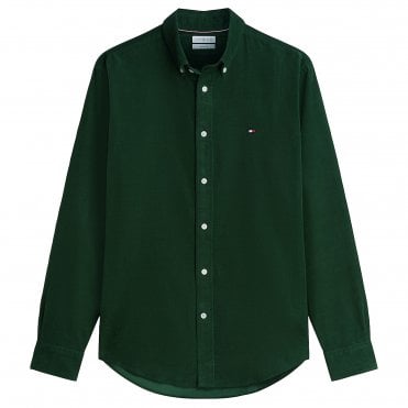 Tommy Hilfiger Πουκάμισο Solid Corduroy Κανονική Γραμμή