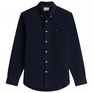 Tommy Hilfiger Πουκάμισο Flannel Herringbone Κανονική Γραμμή